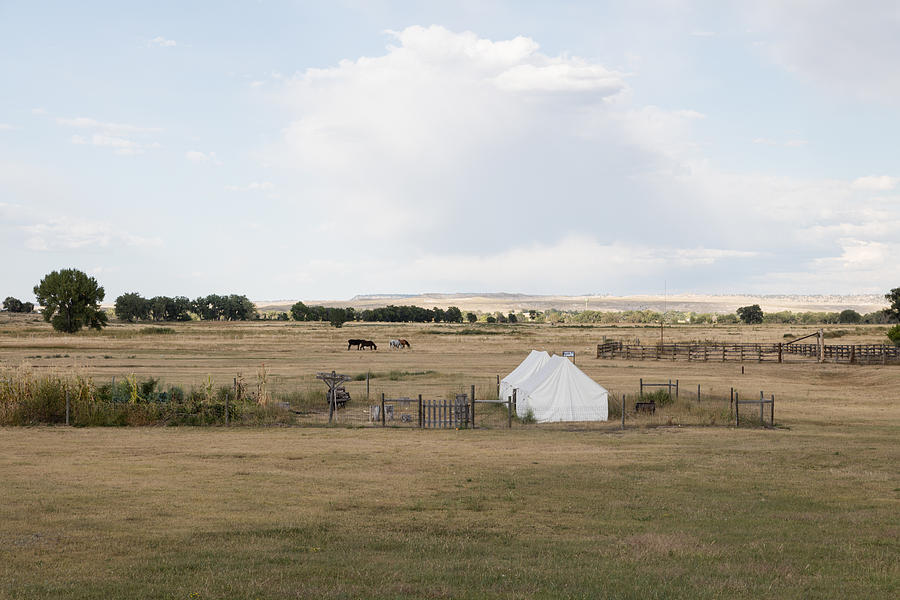 Tents at Fort Laramie National Historic Site in Goshen County Photograph by Carol M Highsmith