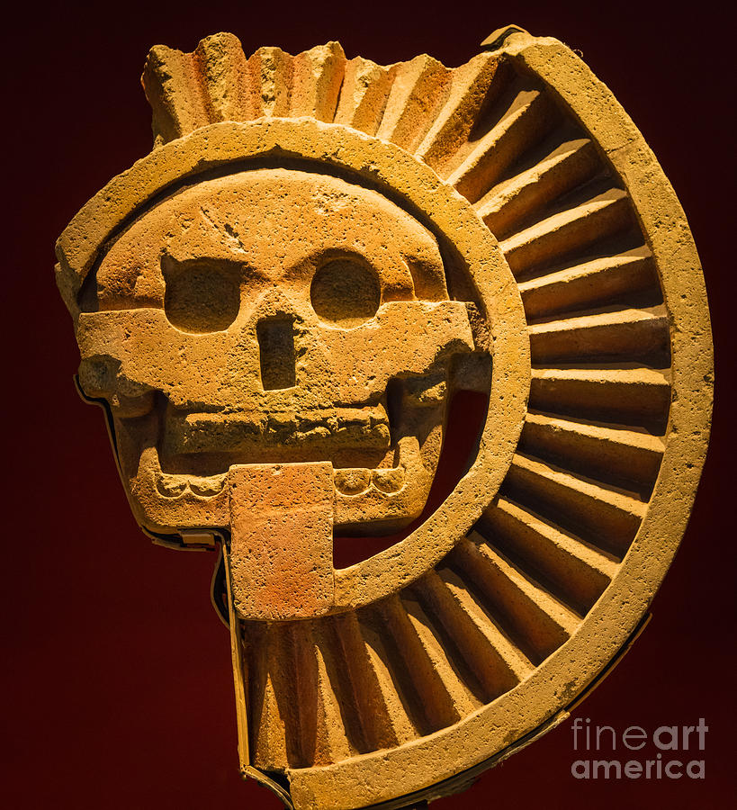 Teotihuacan Skull Photograph by Inge Johnsson