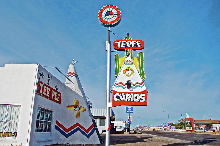 Tepee Curios on Historic Route 66 in Tucumcari, New Mexico  Photograph by Ruth Hager