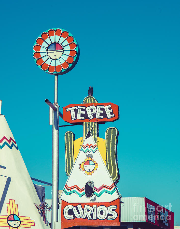 TePee Curios on Route 66 Photograph by Sonja Quintero