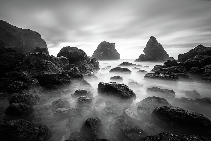 Tepona Point In Black And White Photograph by Lee Harland