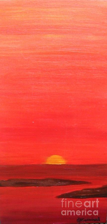 Landscape Painting - Tequila Sunrise by Lori Jacobus-Crawford