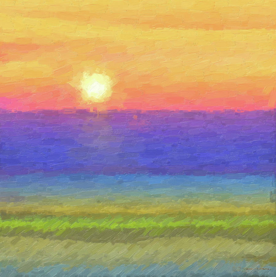 Tequila Sunrise to Remember Digital Art by Serge Averbukh