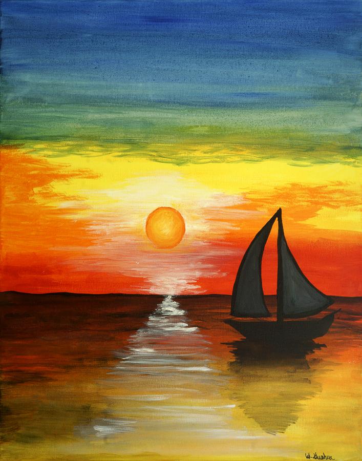 Tequila Sunset Painting by WIlliam Gushue - Fine Art America