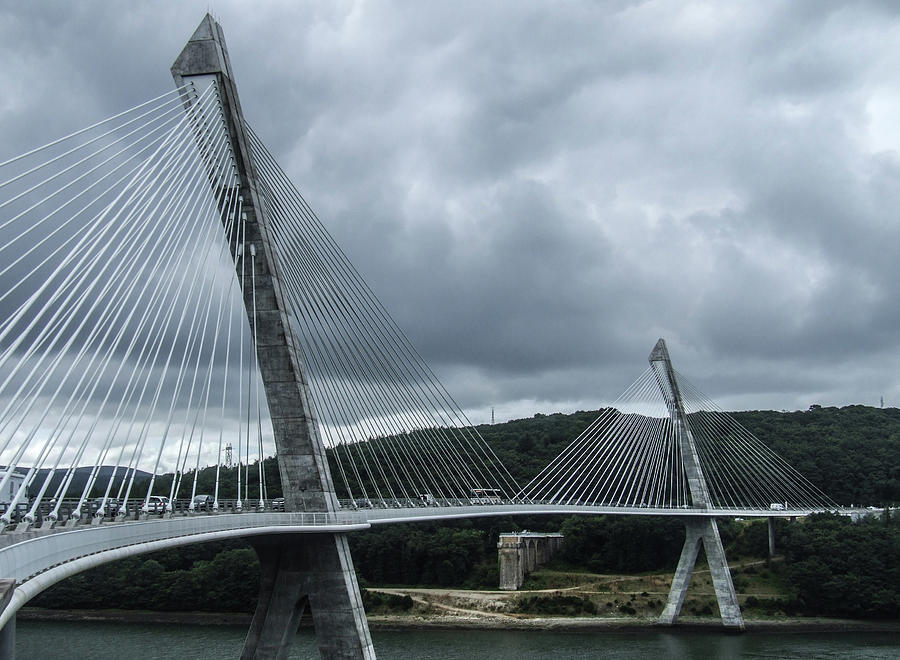 Terenez Bridge iv Photograph by Helen Jackson