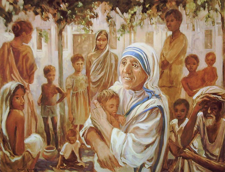 Teresa Of Calcutta Painting by Beverly Klucher - Fine Art America