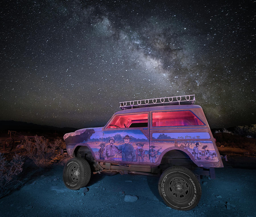 Terlingua Mural SUV Photograph by Hal Mitzenmacher
