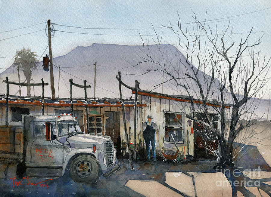 Terlingua Shade Painting by Tim Oliver