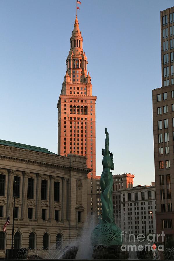 Architecture Photograph - Terminal Tower  by Douglas Sacha