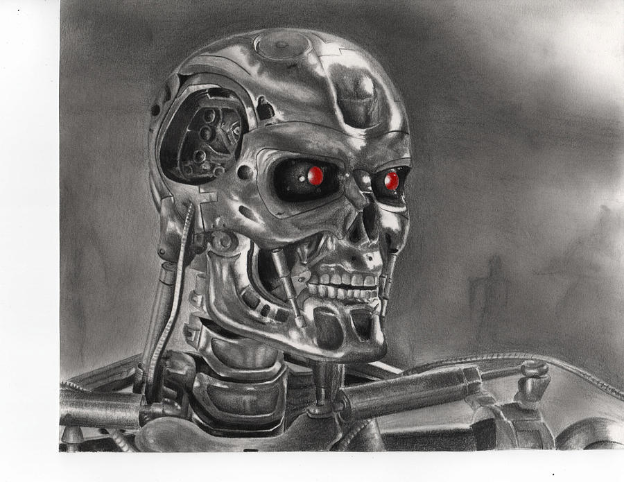 Terminator Drawing by James Holko