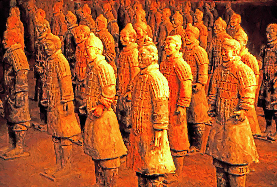 Terra Cotta Soldiers Mixed Media by Dennis Cox Photo Explorer