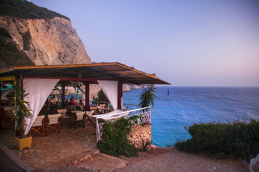 Terrace Above Porto Katsiki Paradise Beach Greece Photograph By Sandra 