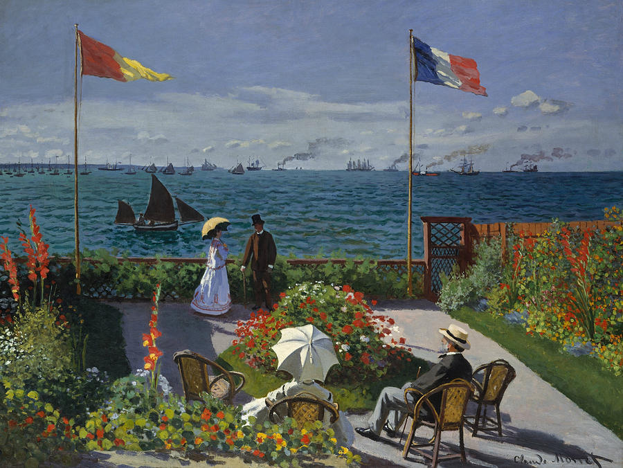 Terrace at Sainte-Adresse Painting by Claude Monet