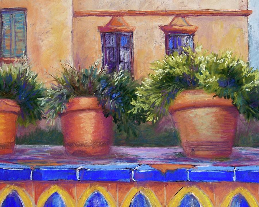 Terracotta and Tiles Pastel by Candy Mayer