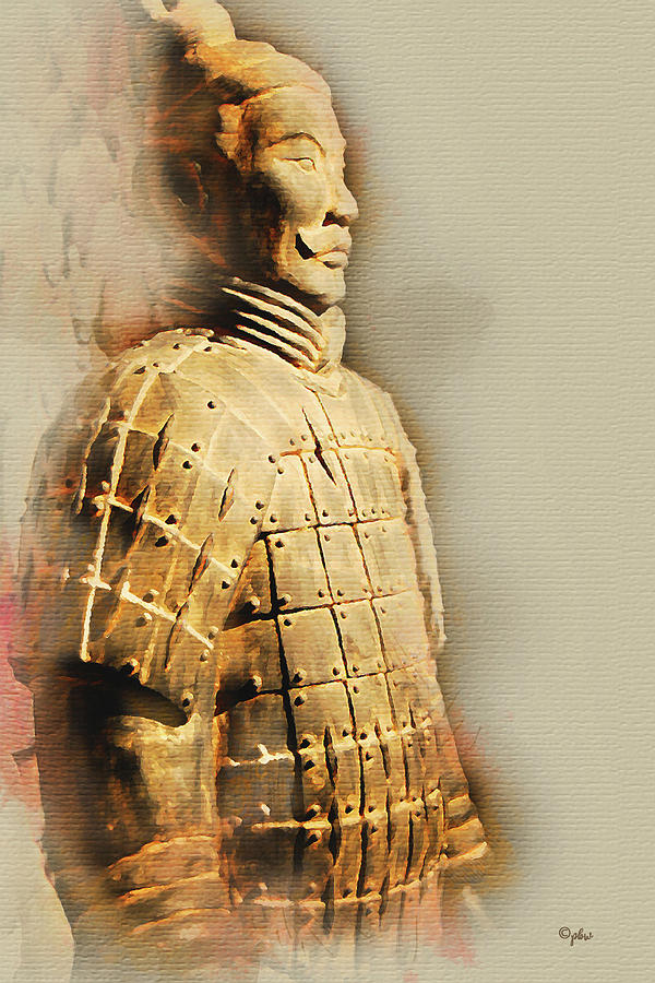 Terracotta Soldier Digital Art by Paulette B Wright