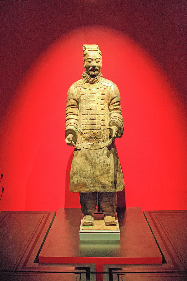 Terracotta Warrior  A Brave Commanding Officer   Photograph by Allan Levin