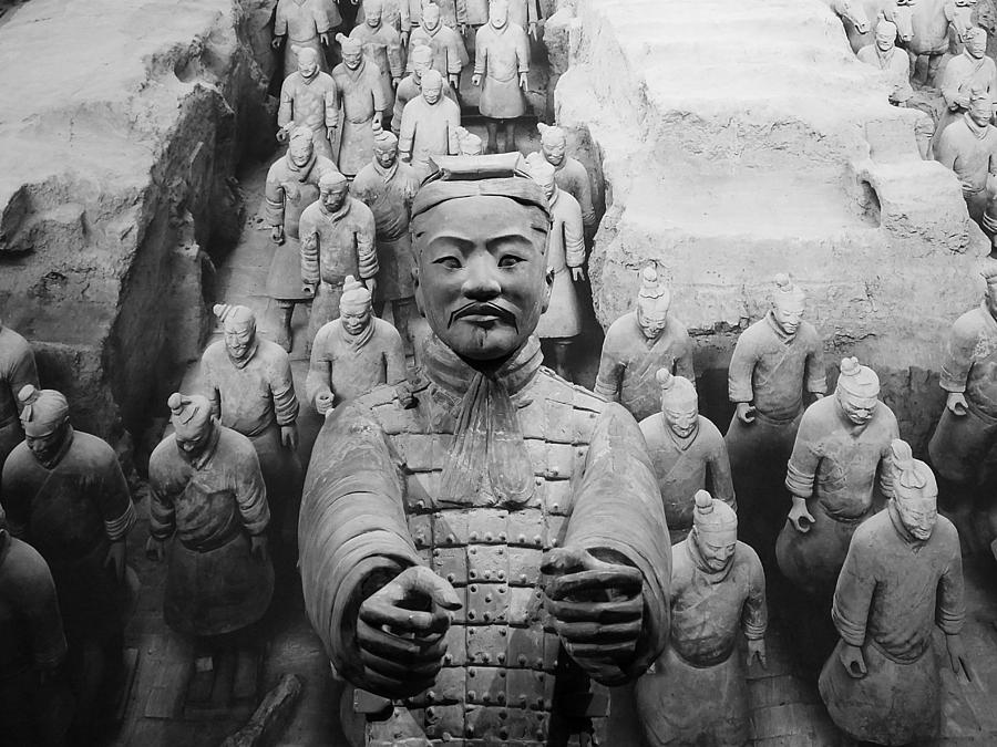 Terracotta warrior army of Qin Shi Huang Di III Photograph by Richard Reeve