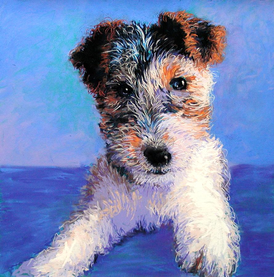 Terrier Painting by Lynee Sapere
