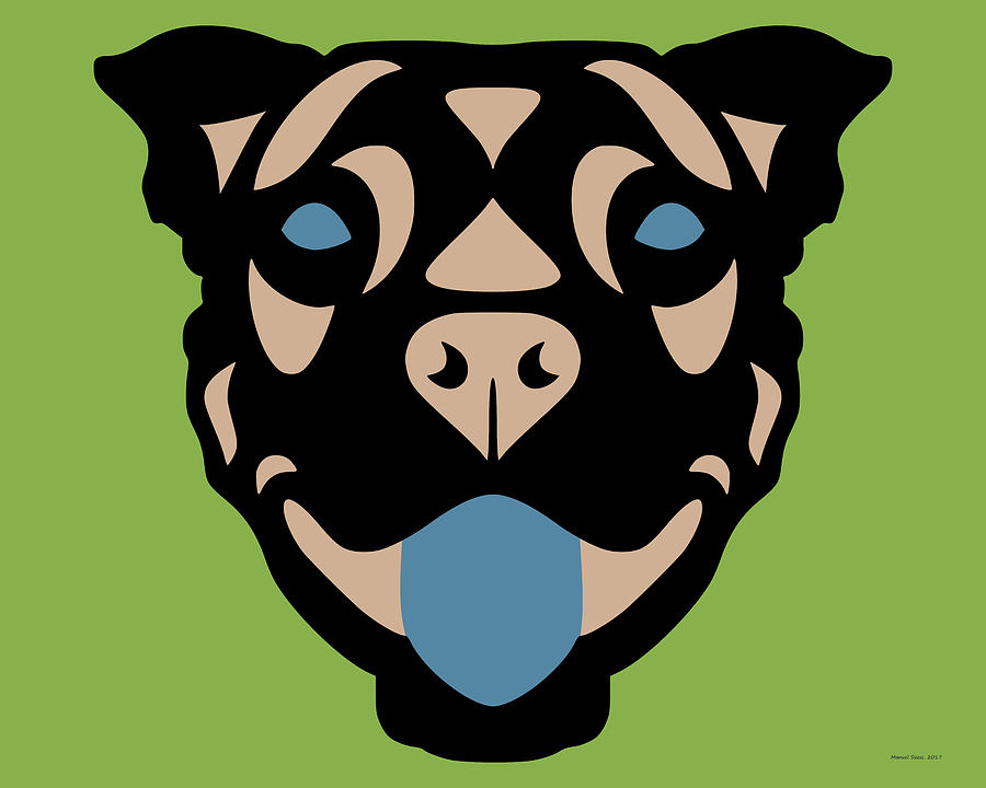 Terrier Terry - Dog Design - Greenery, Hazelnut, Niagara Blue by Manuel Sueess Terrier Terry - Dog Design - Greenery, Hazelnut, Niagara Blue by Manuel Sueess