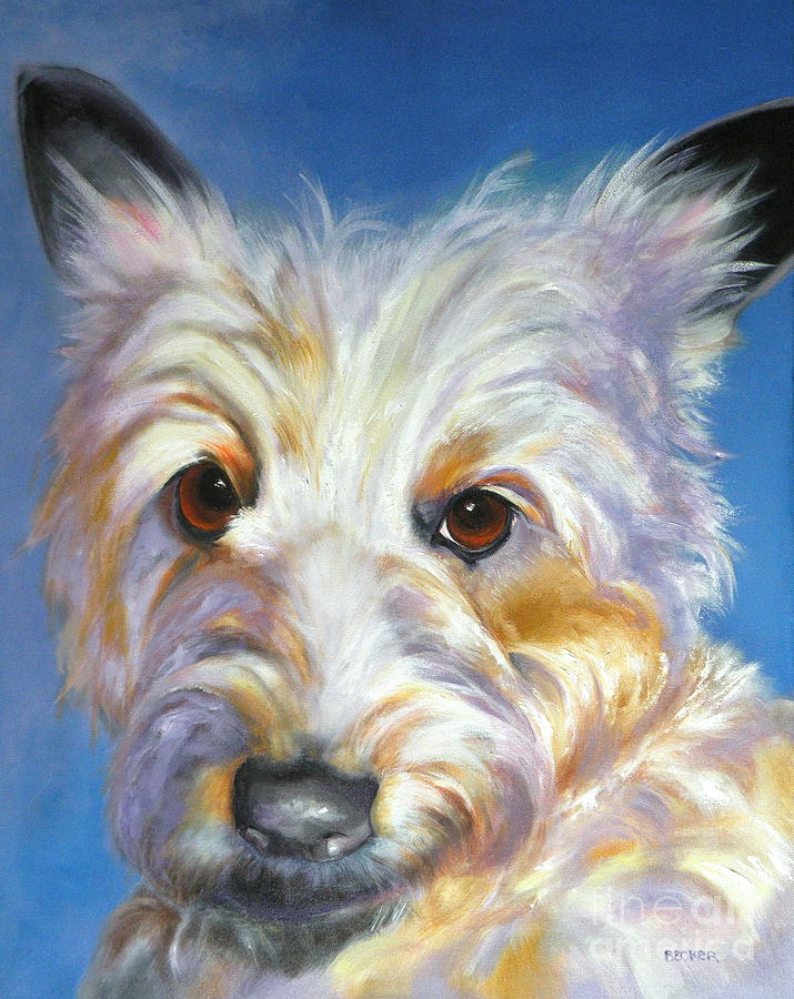 Dog Painting - Terrier Time by Susan A Becker