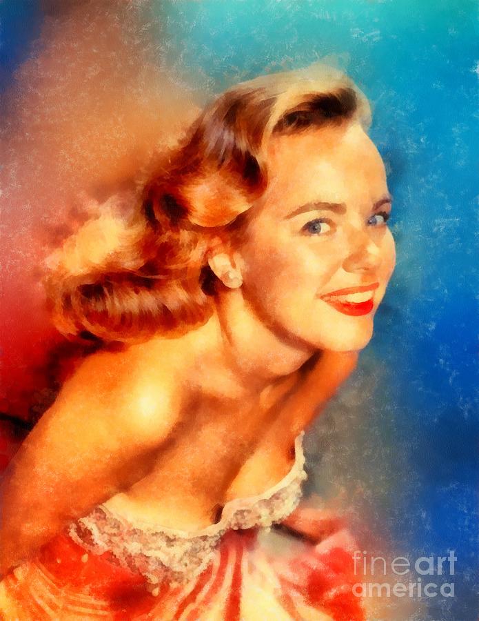 Terry Moore, Vintage Hollywood Actress Painting
