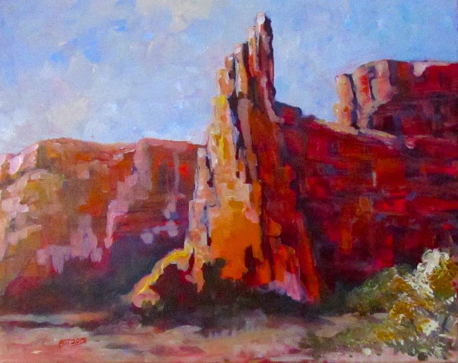 Terrys Canyon Painting by Barbara OToole