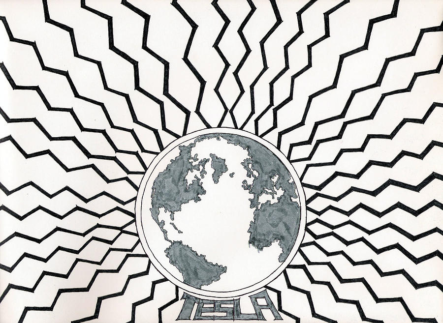 Tesla Changed The World Drawing by Eric Forster