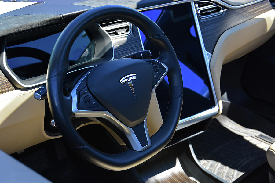 Tesla S85D Cockpit Photograph by Mike Martin
