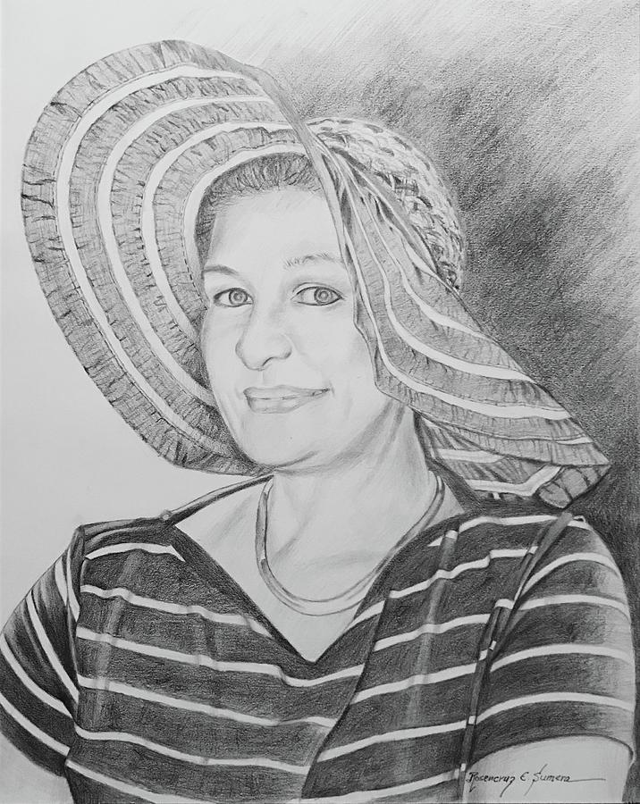 Portrait Drawing - Tess by Rosencruz  Sumera