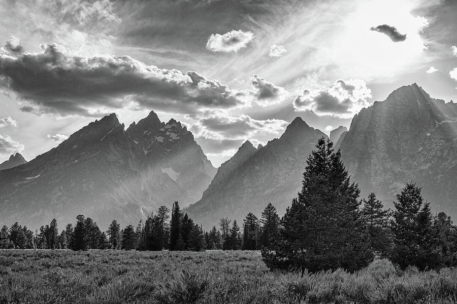 Teton County In Black and White Photograph by James BO Insogna