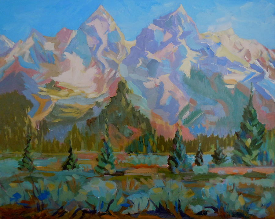 Teton Heaven Painting by Francine Frank