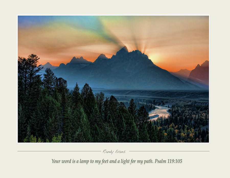 Teton Light Photograph by Randall Evans