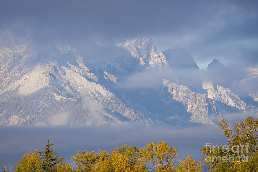 Mountain Photograph - Teton Mists by Idaho Scenic Images Linda Lantzy