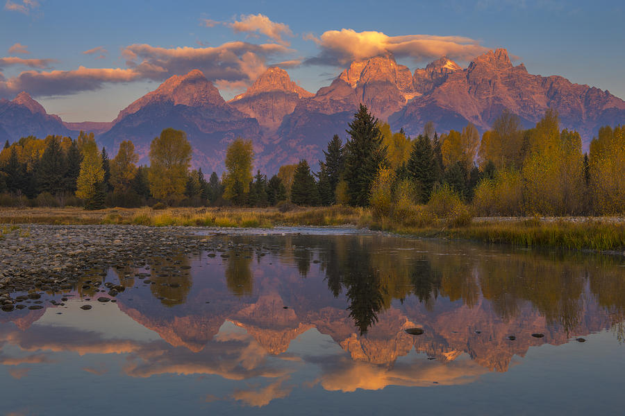 Nature Photograph - Teton Morning Mirror by Joseph Rossbach