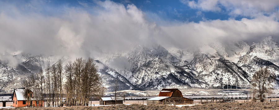 Teton Mountains Over Mormon Row Photograph by Adam Jewell