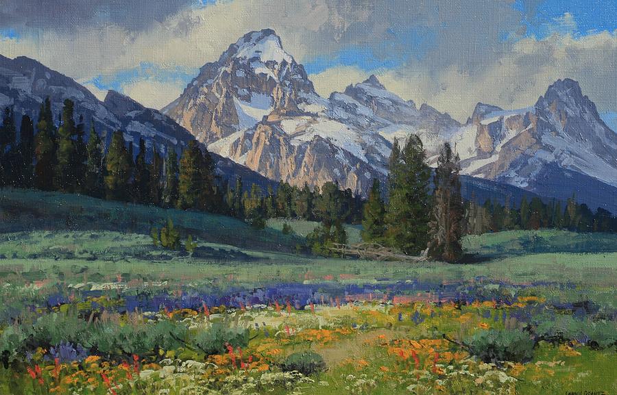 Teton Splendor Painting by Lanny Grant - Fine Art America