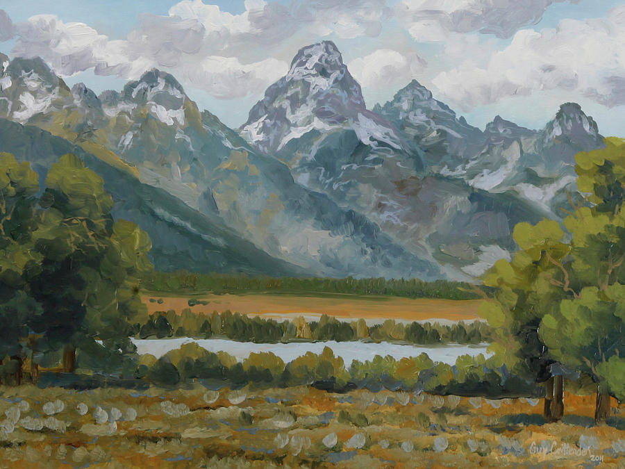 Teton Spring Painting by Guy Crittenden