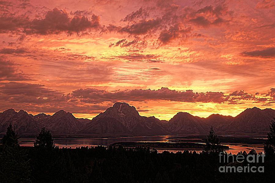 Teton Sunset Photograph by Mark Jackson