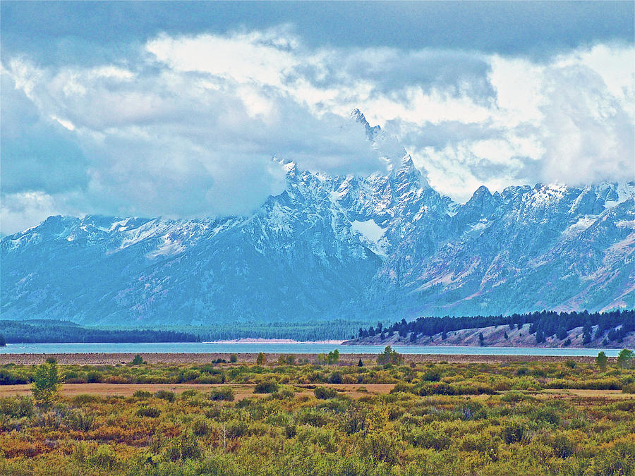 Tetons from Willow Flats in Grand Tetons National Park, Wyoming  Photograph by Ruth Hager