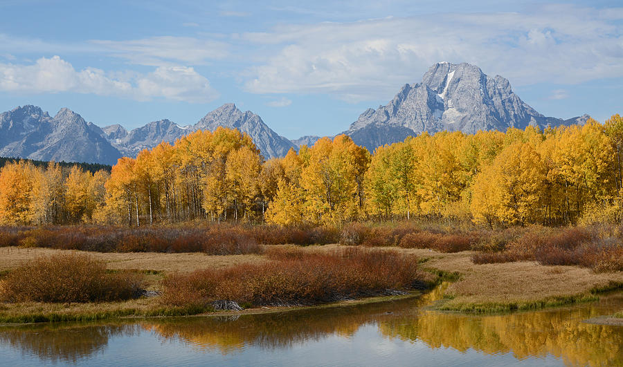 Tetons in Autumn Photograph by Whispering Peaks Photography