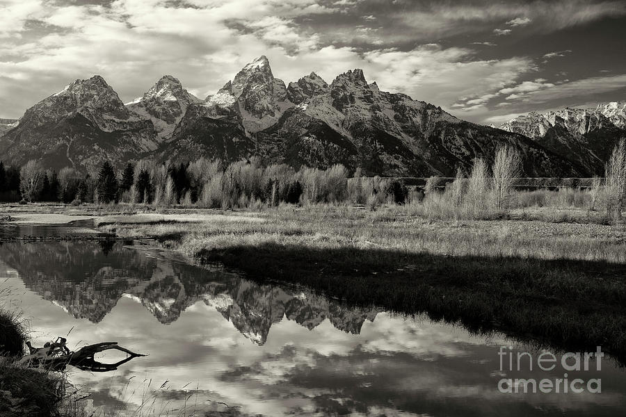 Tetons Monochrome Photograph by Aaron Whittemore