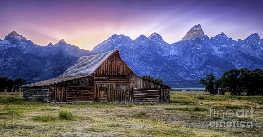 Tetons Sunset Photograph by Roxie Crouch