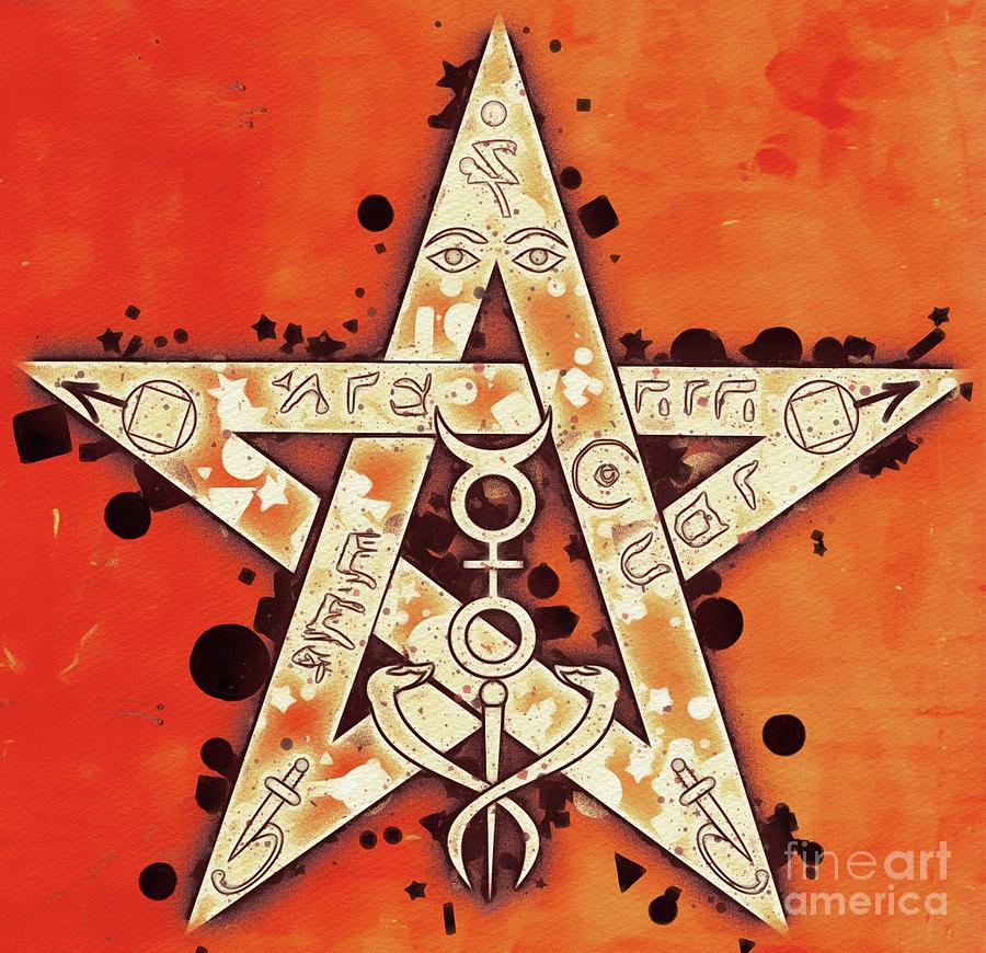 Tetragrammaton Painting by Esoterica Art Agency