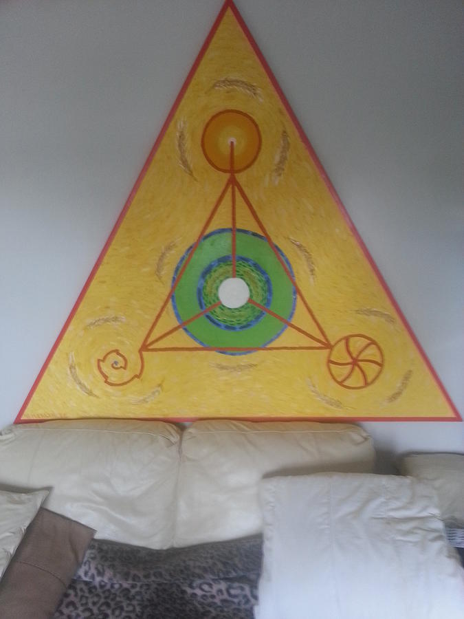 Tetrahedron From Wheat-shire Painting