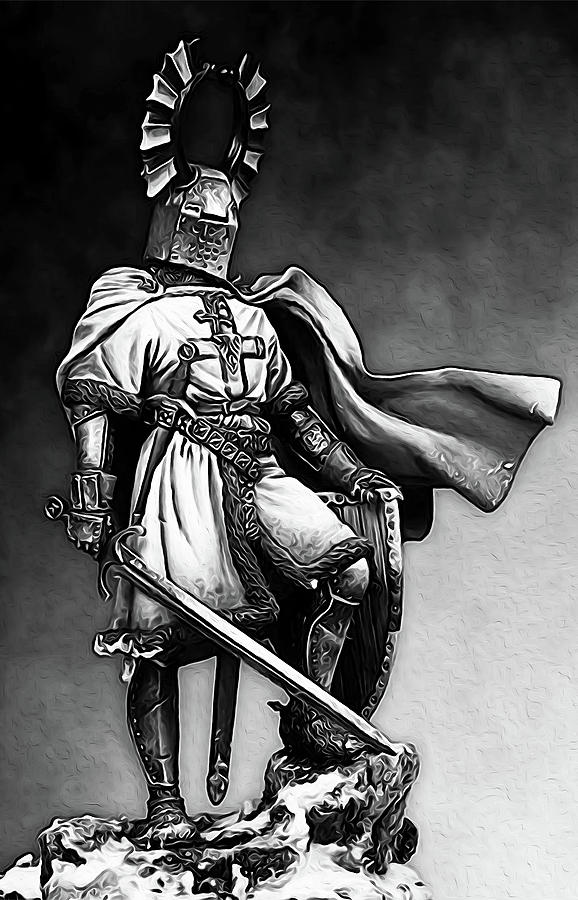 Teutonic Knight - 01 Painting by AM FineArtPrints