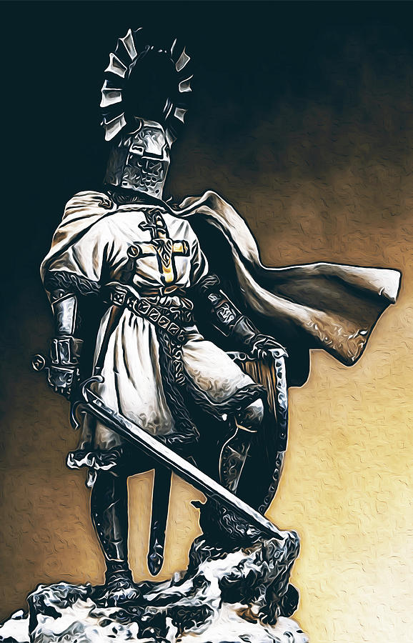 Teutonic Knight - 02 Painting by AM FineArtPrints