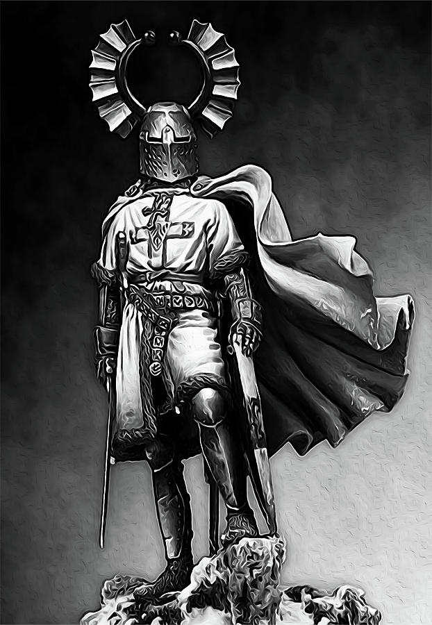 Teutonic Knight - 03 Painting by AM FineArtPrints