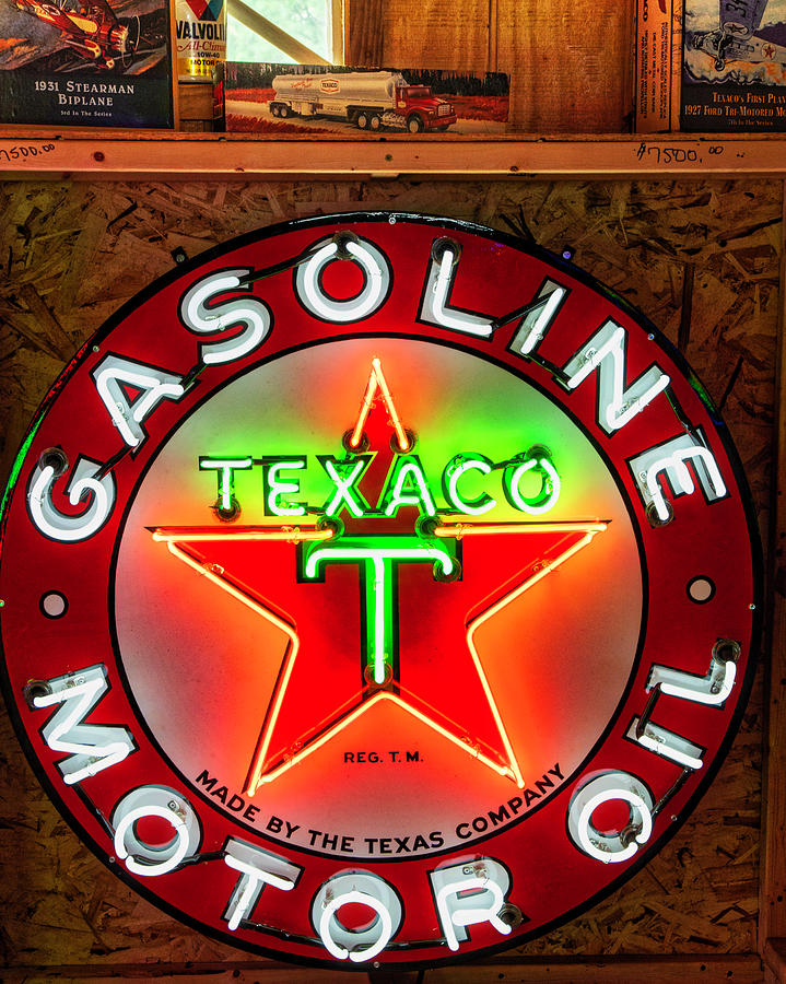Texaco Gasoline Photograph by Lorraine Baum