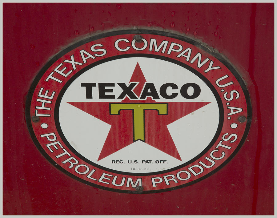 Texaco Logo Photograph by Emil Davidzuk