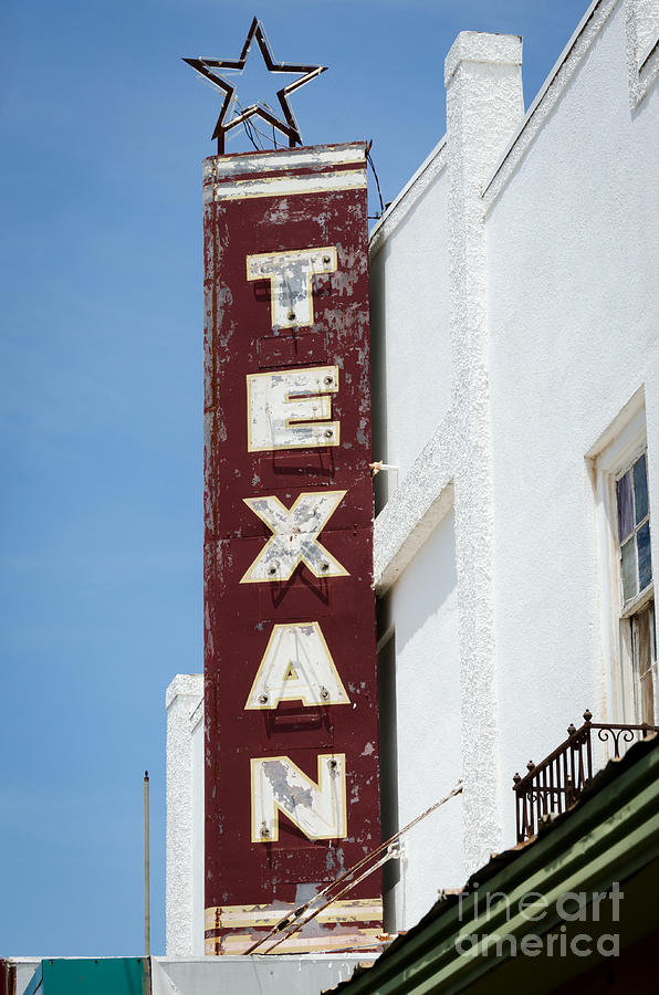 Texan Theater - Junction Texas Photograph by Debra Martz